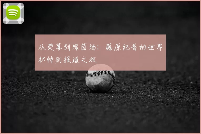 从荧幕到绿茵场：藤原纪香的世界杯特别报道之旅